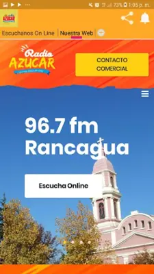 Radio Azucar Movil android App screenshot 1