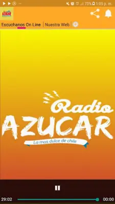 Radio Azucar Movil android App screenshot 2